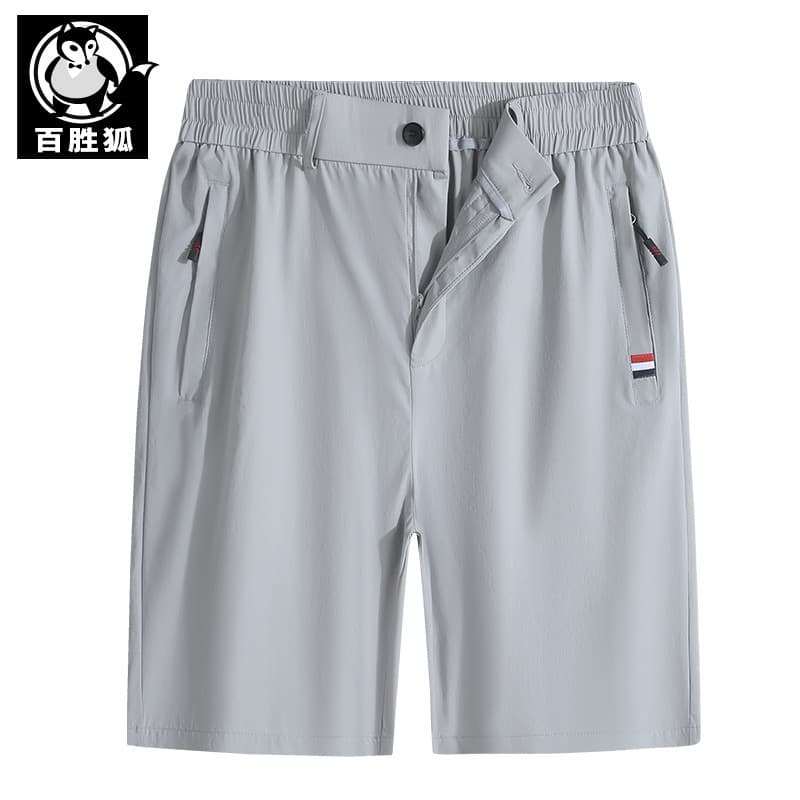 Baishenghu plus Size masculino casual Shorts retos ao ar livre casual mais obesidade irmão cintura elástica calças de ci