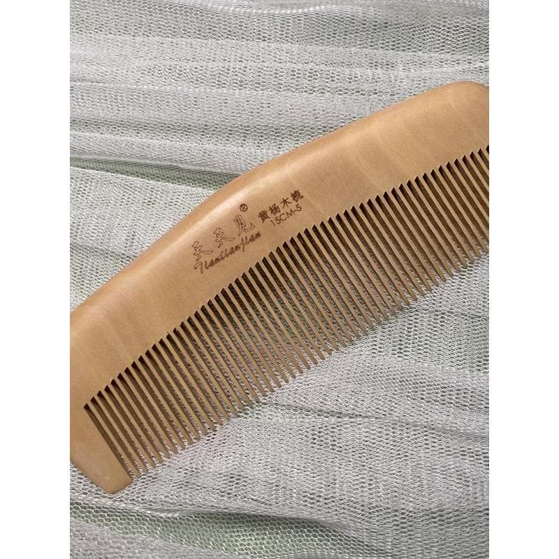 Presente de aniversário autêntico buxo pente couro cabeludo dedicado Natural laca-livre prático perda de cabelo Masage p