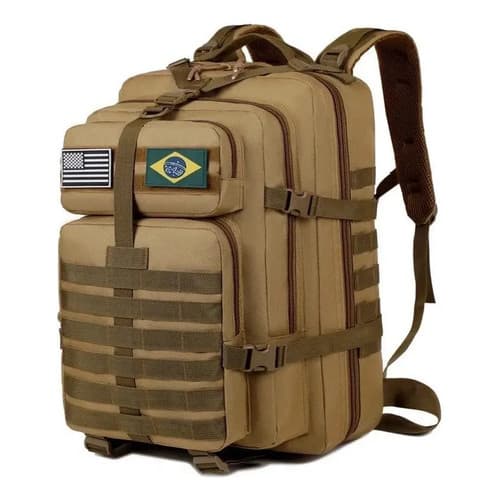 Mochila Tática Militar Camping 50 Litros Resistente A Água