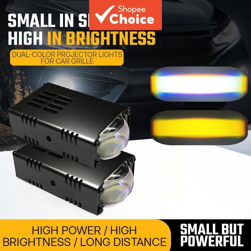 Mini Luz De Condução Lente Holofote LED Pára-Choques Projetor Nevoeiro Lâmpada Trabalho 18000LM Para Moto