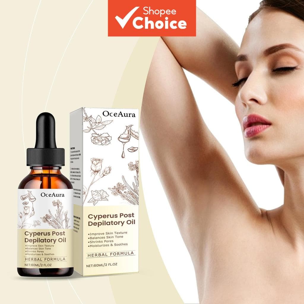 Óleo Avançado para Depilação 60ml – Jojoba e Alecrim, Hidratação da Pele, Conforto Pós-Barba