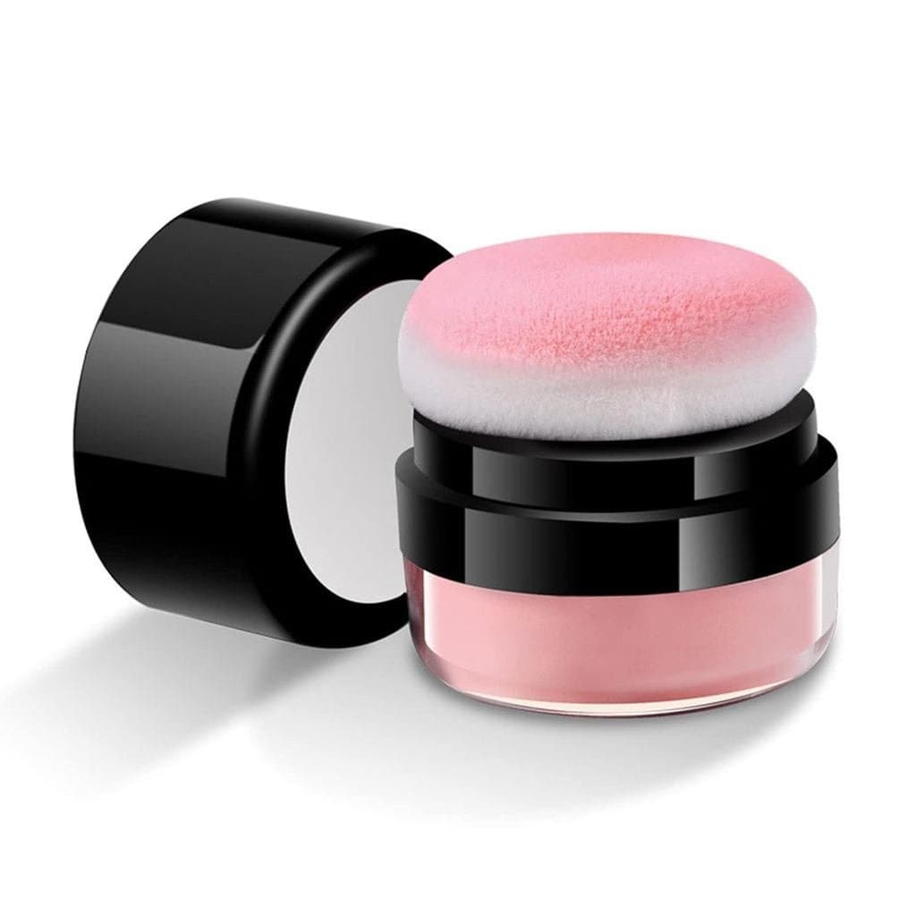 Pó Solto Blush em Cushion, Blush Natural com Brilho Intenso para as Maçãs do Rosto, Maquiagem Altamente Pigmentada, Fáci