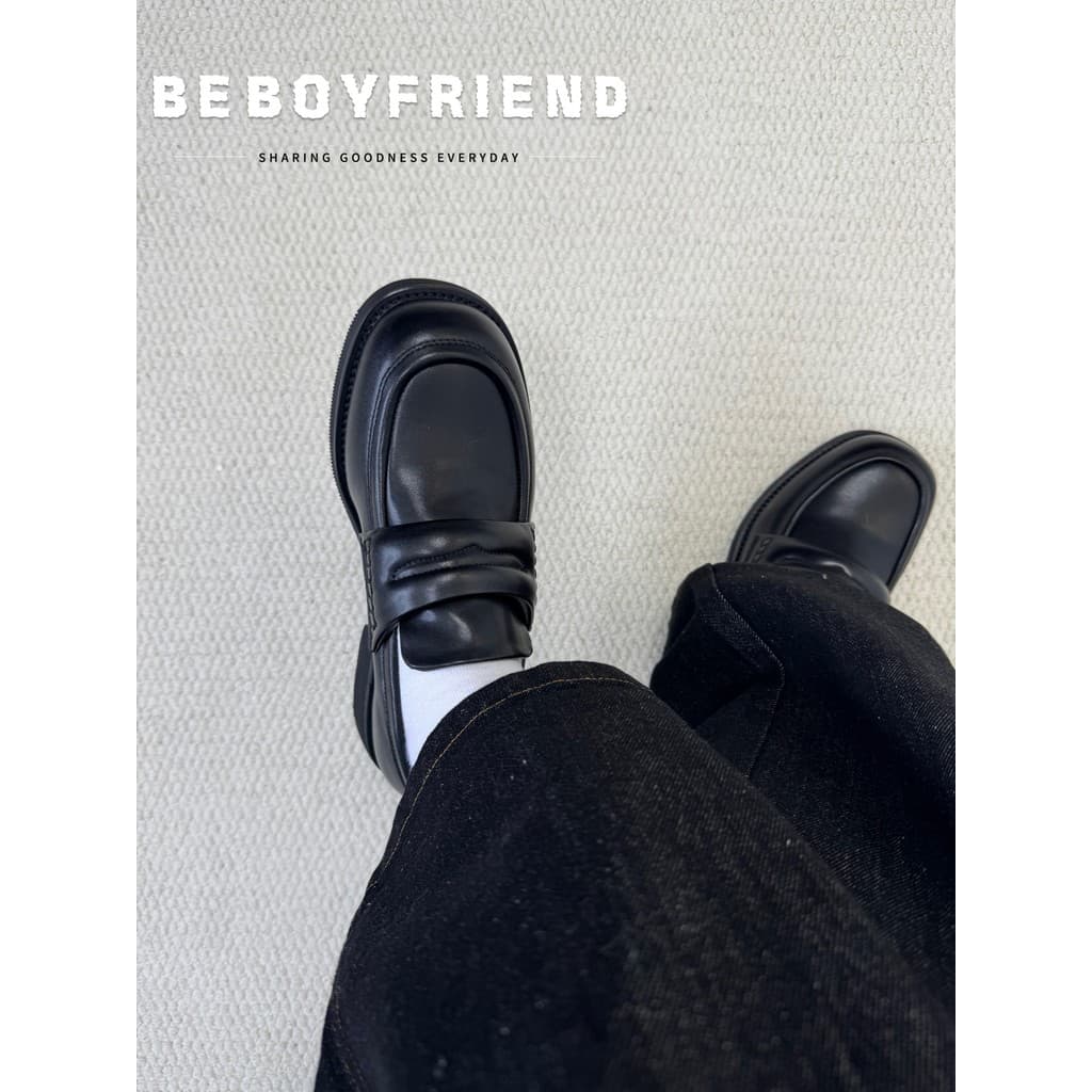 Mocassins de dedo quadrado masculino estilo dinheiro antigo negócios Commuter sapatos masculinos High-End sentimento cle