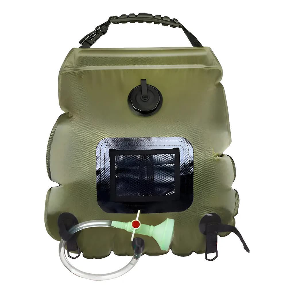 Saco De Chuveiro Portátil Para Acampamento 20L Com Aquecimento