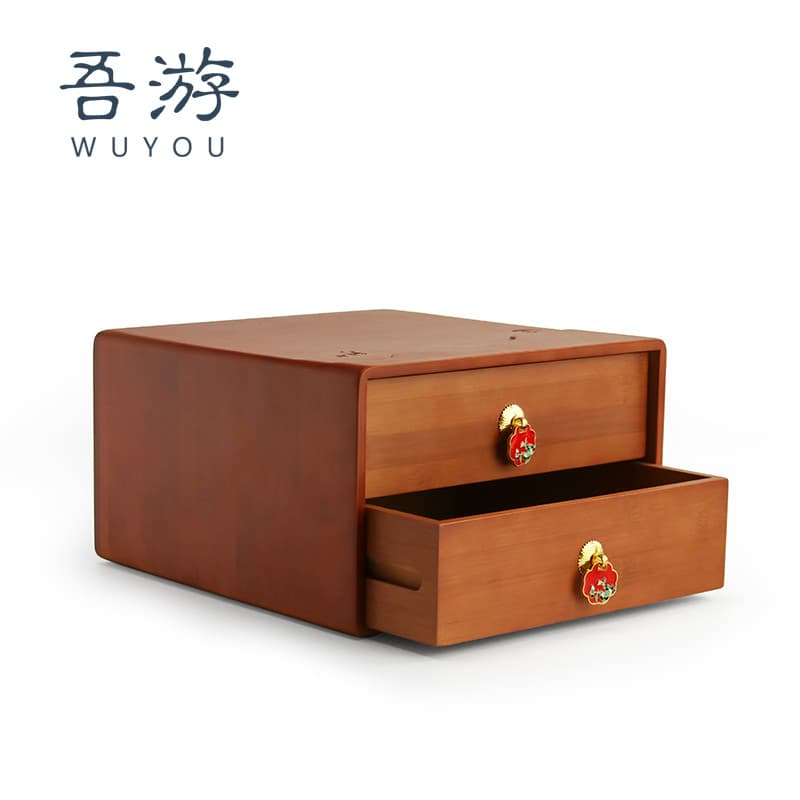 Wuyou casamento Sanjin caixa de jóias ferragem caixa de armazenamento de jóias caixa de vestir dote chinesa High-End cai