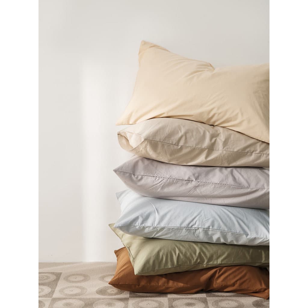 Simples cor sólida algodão lavado fronha um par 2 peças fronha de algodão puro único travesseiro 48x74cm cama