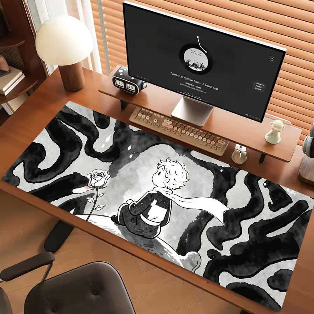 O Pequeno Príncipe 80 * 30cm Mouse Pad Antiderrapante Tapete De Mesa Grande MousePad Komputer Longo