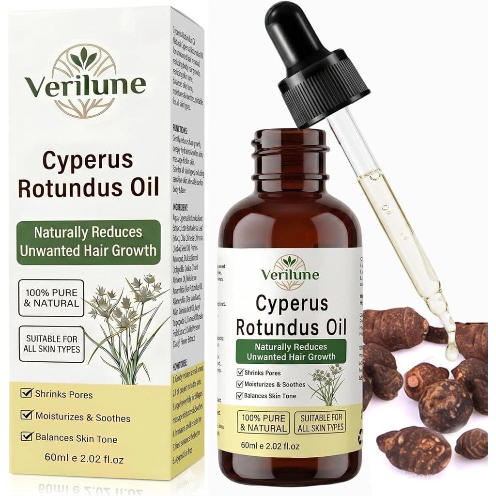 Óleo de Cyperus Rotundus, Óleo de Cyperus Rotundus para Remoção de Pelos, Reduz o Crescimento de Pelos Indesejados, Hidr