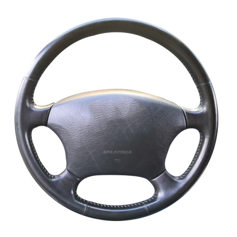 Capa De Couro De Microfibra premium Para Volante De Carro , Toyota Land Cruiser Prado 120 , Faça Você Mesmo , Costura À