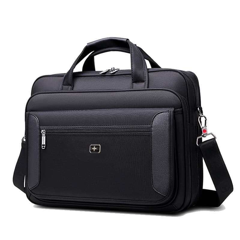 Bolsa de ombro com faca de sargento suíço Bolsa masculina de 47 cm e 15.6 polegadas Bolsa para computador Laptop Mochila