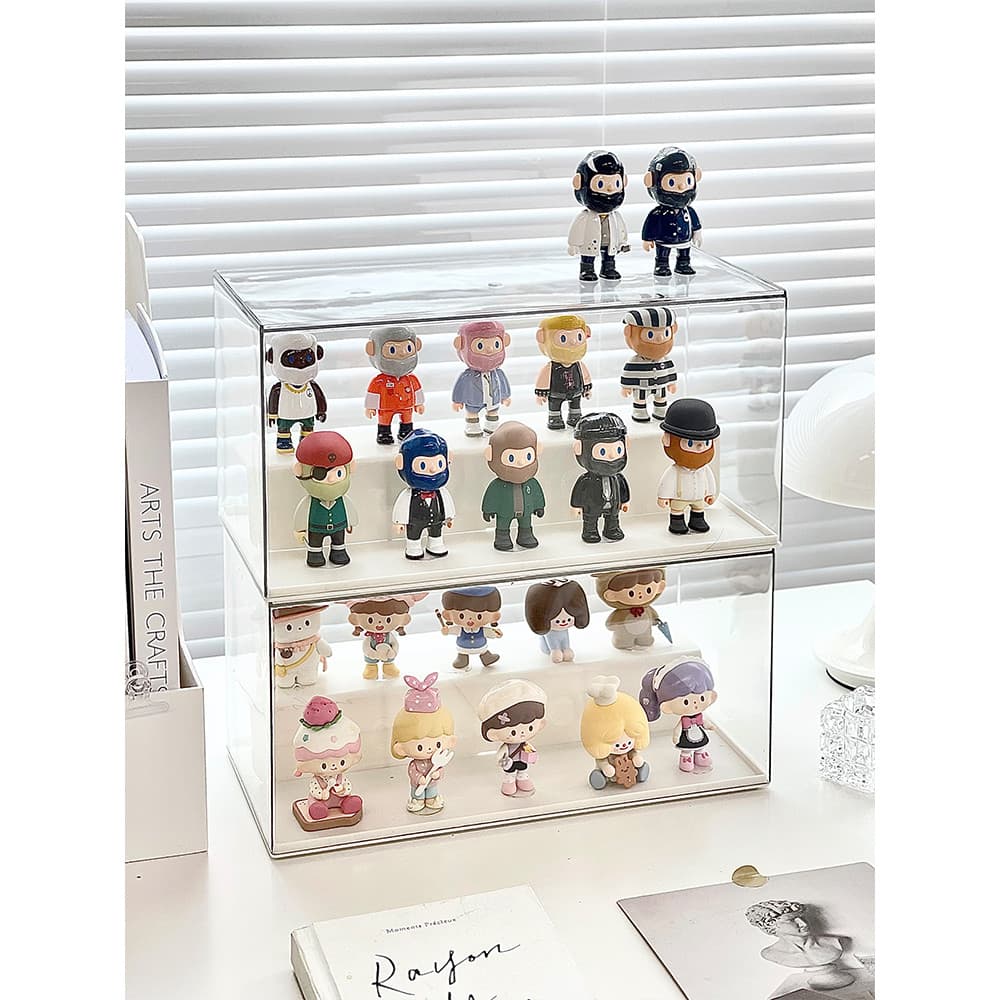 Minha minha caixa misteriosa figura caixa de armazenamento transparente empilhável boneca Pop Mart caixa de exibição Ant