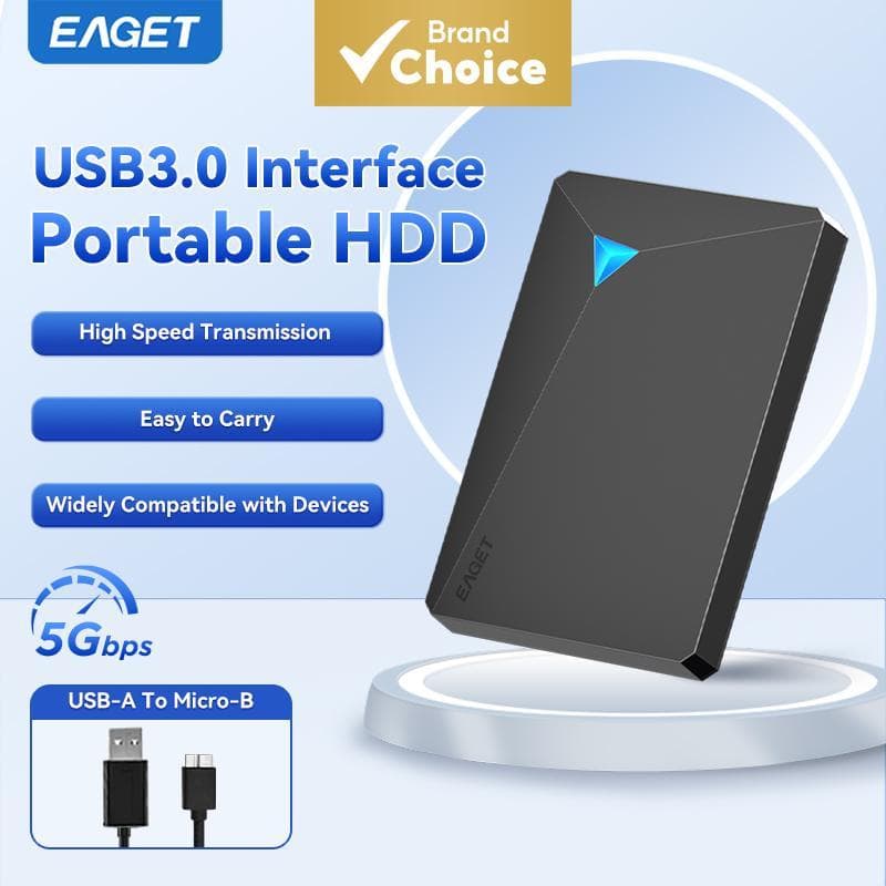 EAGET G20 250G/320G/500G HD externo portátil USB 3.0, armazenamento de dados de alta velocidade para laptop, PC, Smart