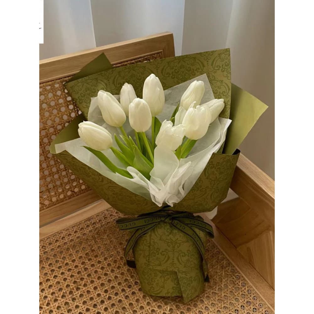 Papel de embrulho retrô em relevo, papel de embrulho à prova d'água para buquê de flores, papel de embrulho artesanal, M