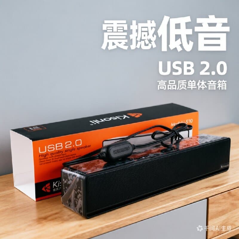 Único alto-falante do computador uma tira longa Vertical USB ativo 3.5 Notebook telefone móvel Mini Player pequeno estér