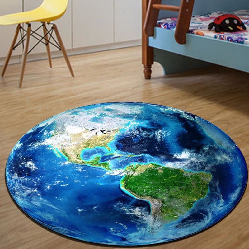 Planeta redondo tapete de frutas cadeira do computador tapete quarto sala estar pé mesa café pendurado cesta esteira abs