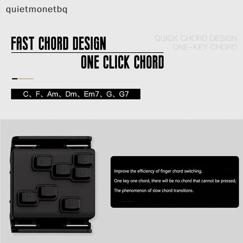 QUE Ukulele Chord Presser Trainer Para Iniciantes Aid Easy Press Kit Ferramenta De Aprendizagem Assistida Por Acordes Ac