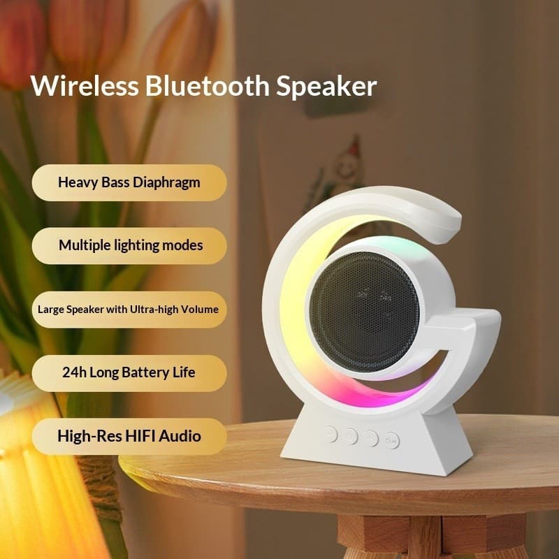 BX39 Alto-falante Bluetooth Mini luz ambiente colorida portátil pode inserir cartões