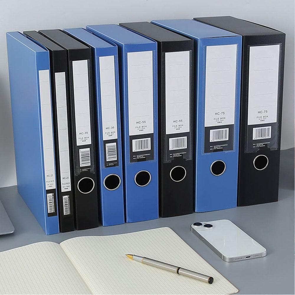 Caixa De Armazenamento De Papel BORUIB , Pasta De Arquivo A4 De Plástico PP À Prova De Poeira , Arquivos De Documentos E