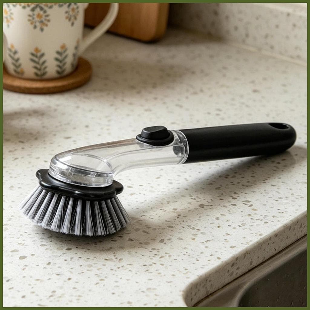 Escova De Prato Com Dispensador De Sabão , Limpador Ergonômico , Purificador Alça , Lavar Louça Para Panelas De Pia tian