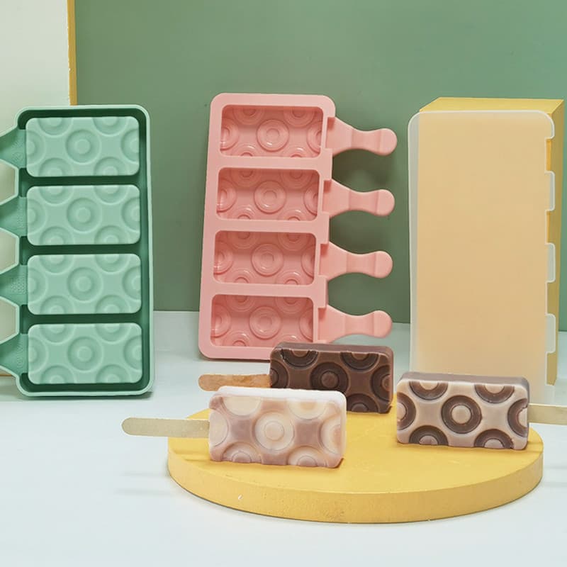 Cubo de sorvete caseiro para crianças picolé de Silicone gelatina doméstica