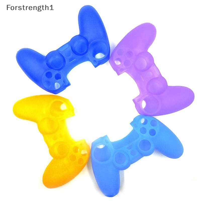 Forforce1 Capa Protetora De Silicone Macio Para Controle De 4 Controladores De Pele Gamepad Caso Com Joysti Grip Caps BR