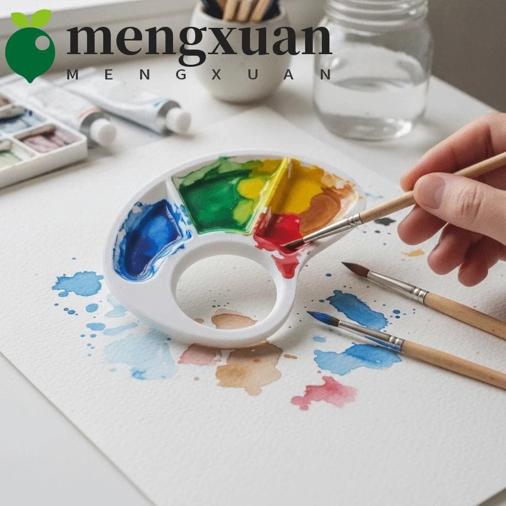 Paleta De Cores MENGXUAN1 , Pintura De Polegar Portátil Impressa Em 3D Arte Leve E Fácil De Limpar