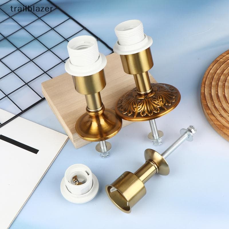 Suporte Da Lâmpada De Mesa Base Fixa E27 Parafuso Boca Metal Ferro DIY Acessórios Iluminação Lampponents Abajur