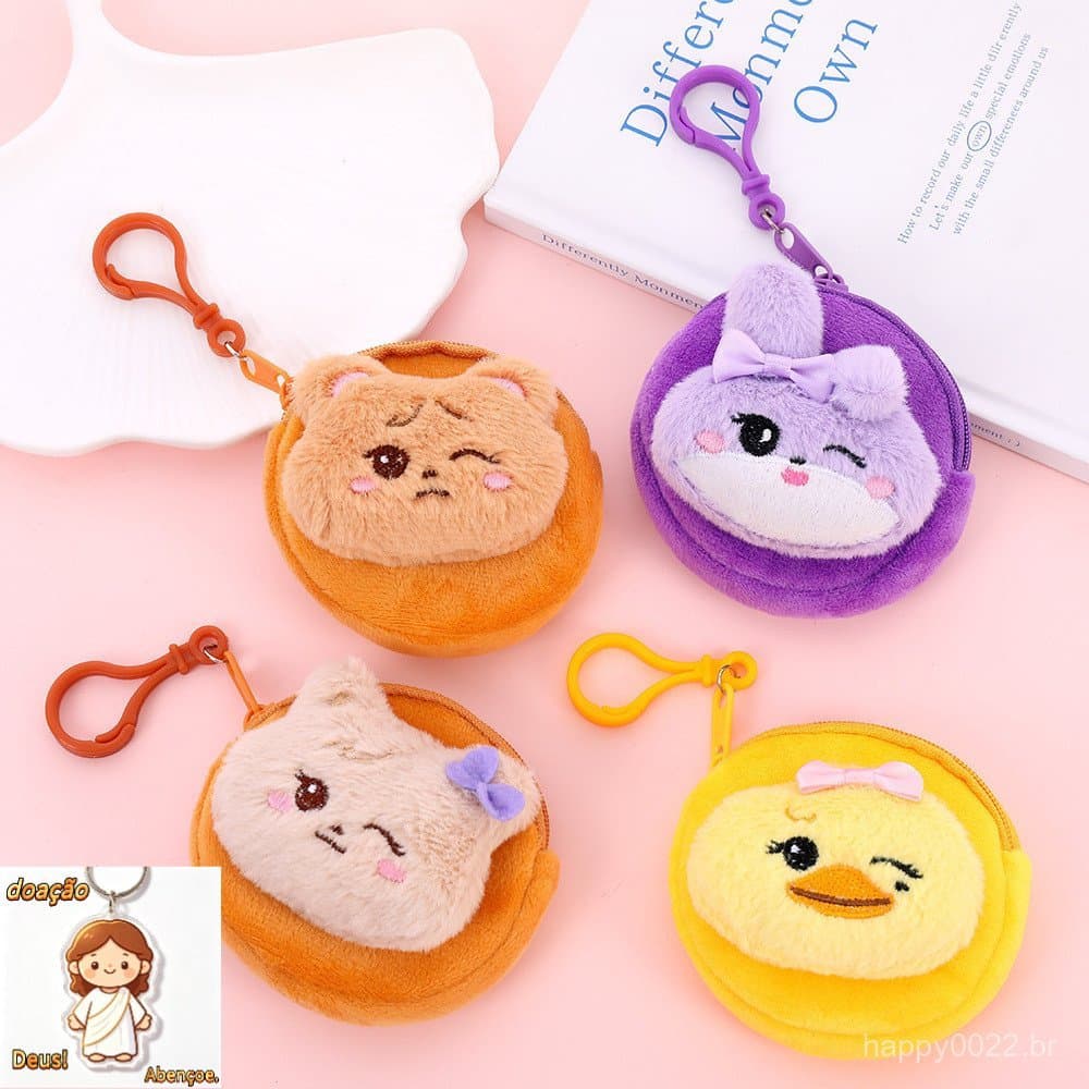 Kpop Idol BLACKPINK Carteira Fofa De Chaveiro De Brinquedo De Pelúcia BK