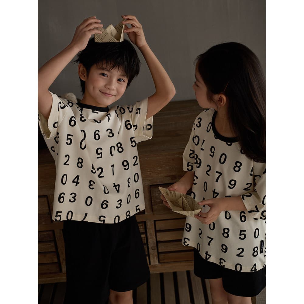 Symphony 25 Pijamas infantis meninos verão Modal algodão manga curta leve respirável Homewear meninas ternos