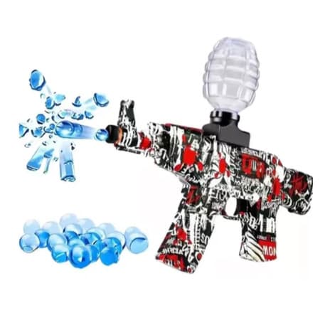 Arma AK47 Elétrica Lança Bolinhas De Gel Com Bolinhas blaster Arminha de Gel