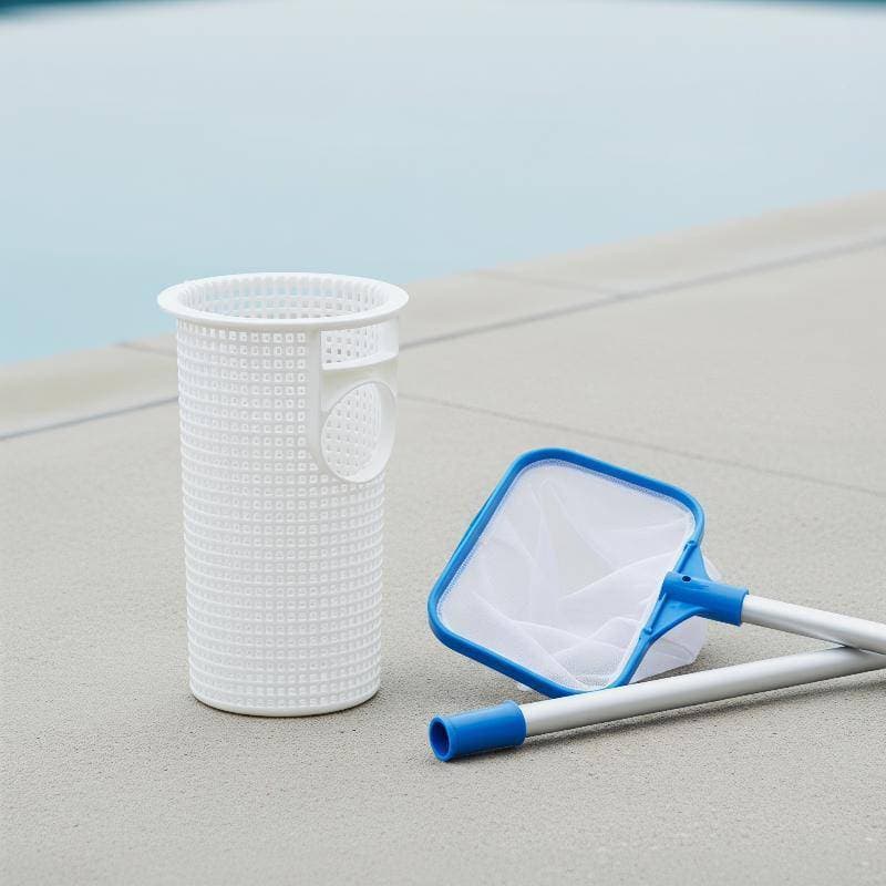 Cesta De Filtro De Bomba De Piscina ABS 14 X 24.5 Cm Acessório De Filtragem Durável Branco Para Limpeza De Água