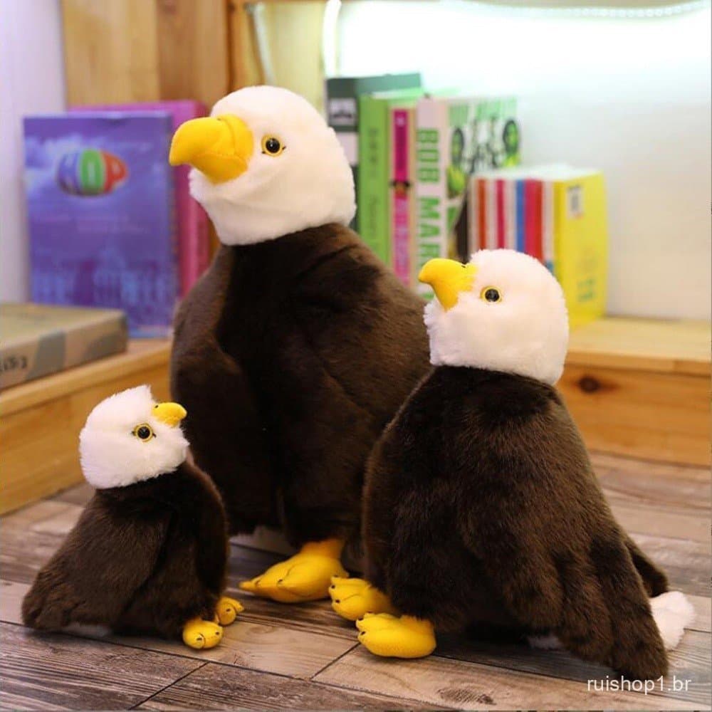 PCNG careca animal águia boneca brinquedo de pelúcia simulação