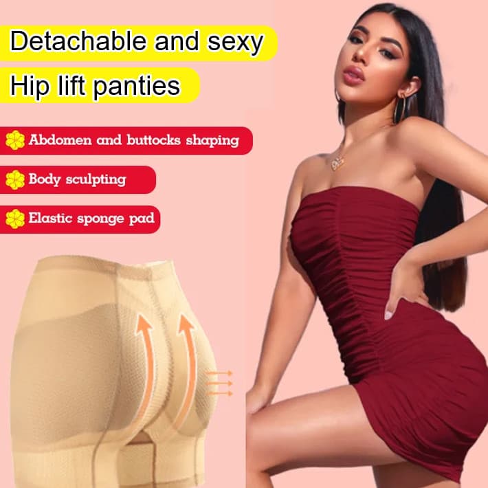 [Discreto E Leve] Paded Panties Thin Hip Lift Invisible No Trace Panties Comfortable And Breathable Short/Cintura/Alta/R