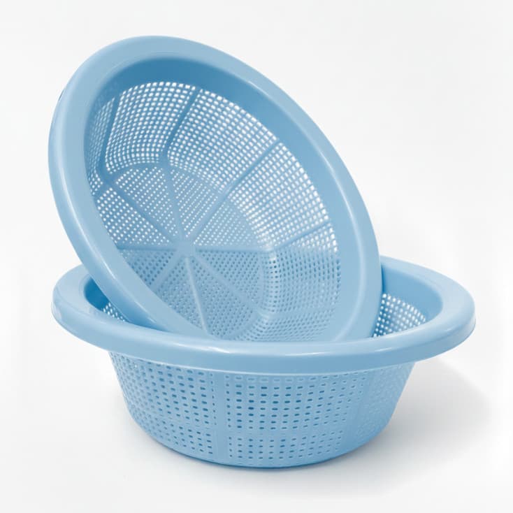 Kit 10 Escorredor Macarrão Lavador Arroz Lava Tudo Multiuso 27x12cm Plastico Sem Cheiro Odor35
