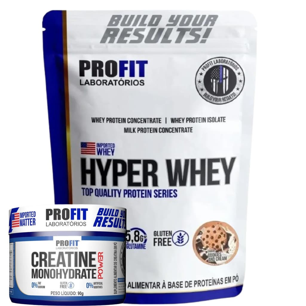 Suplemento Hyper Whey 900g + Creatina 90g Profit