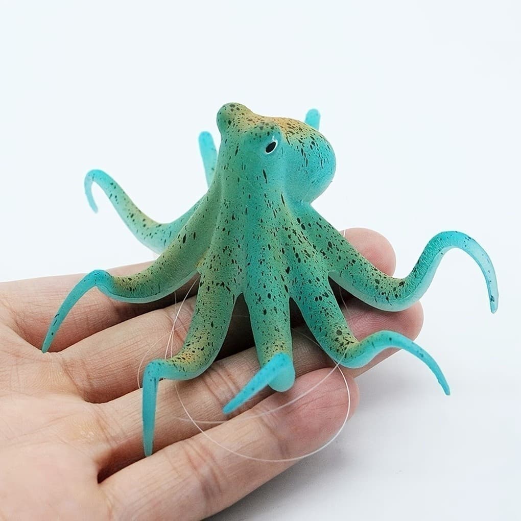 Decoração De Aquário De Polvo Que Brilha No Escuro Para Uma Deslumbrante Paisagem Subaquática *-*