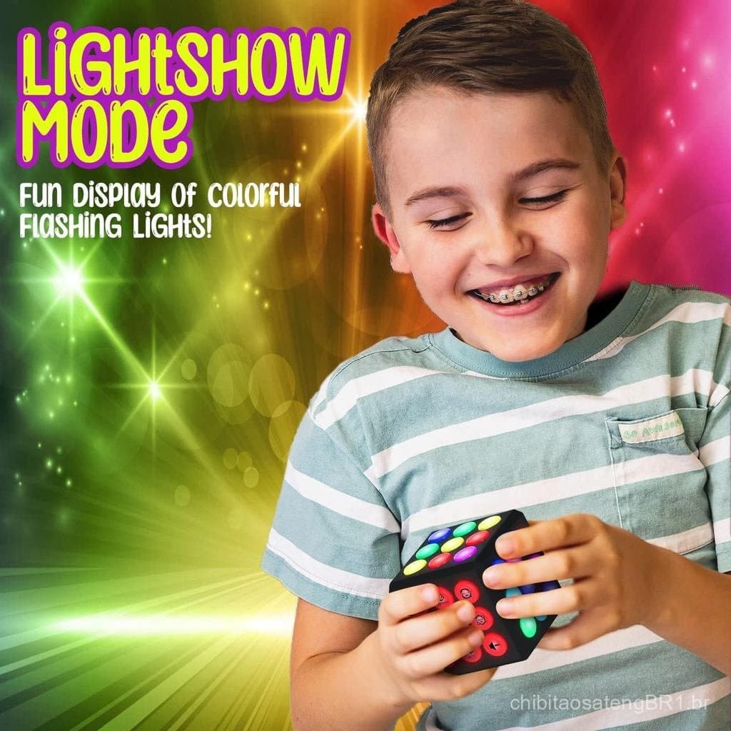 Cubo de Jogo Eletrônico para Cérebro e Memória PlayRoute - Ideias de Presentes Divertidos para Meninos e Meninas de 6 a