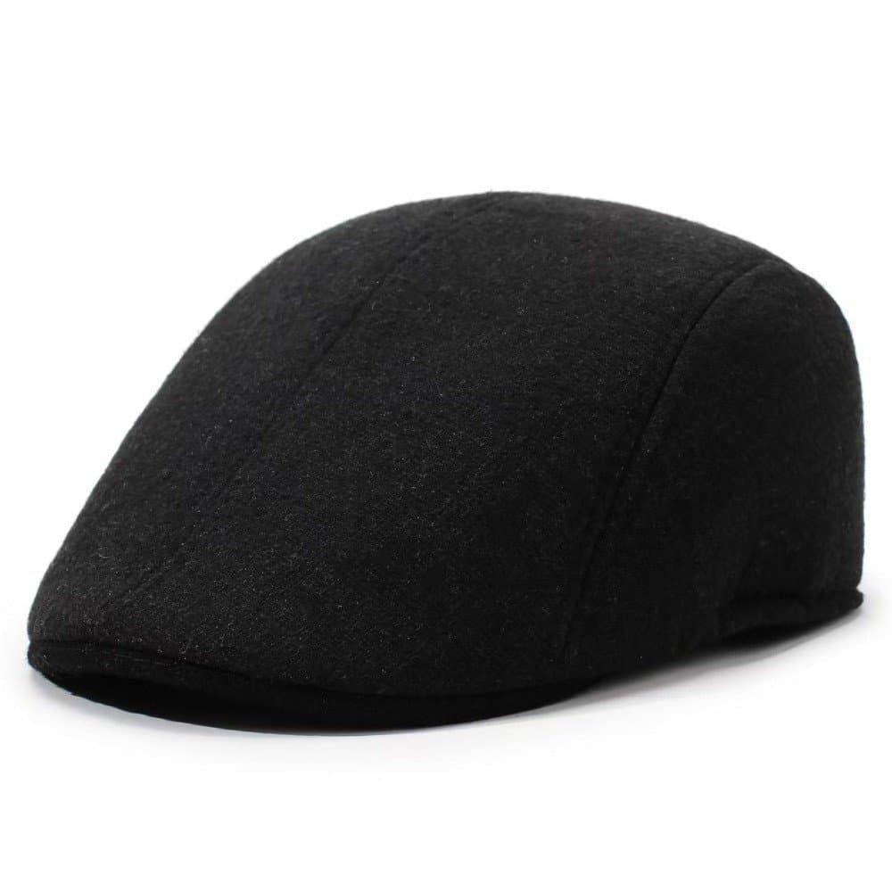Boné, boina masculina casual macia, boné de jornaleiro com proteção UV