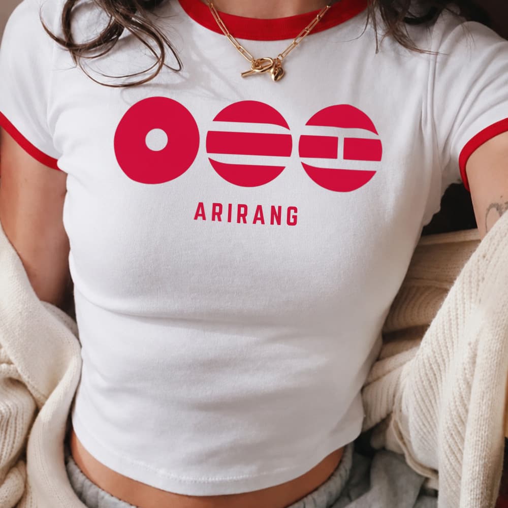 Blusa Feminina Baby Tee Camiseta Algodão Premium K-Pop Casual Basica Minimalista Estilo Tour
