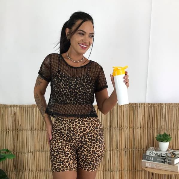 cropped tela manga   arrastão  academia esport  m g e gg