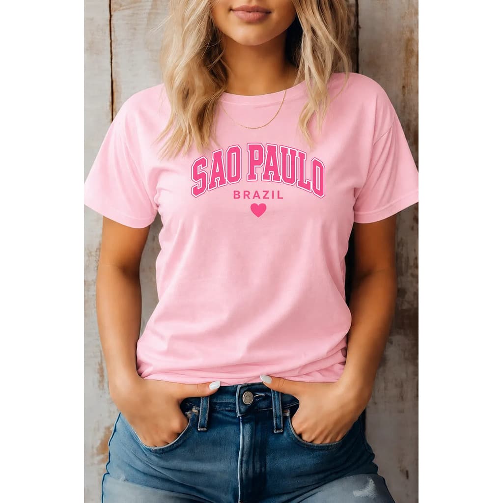 Camisa Camiseta Feminina Adequados Sao Paulo Brasil