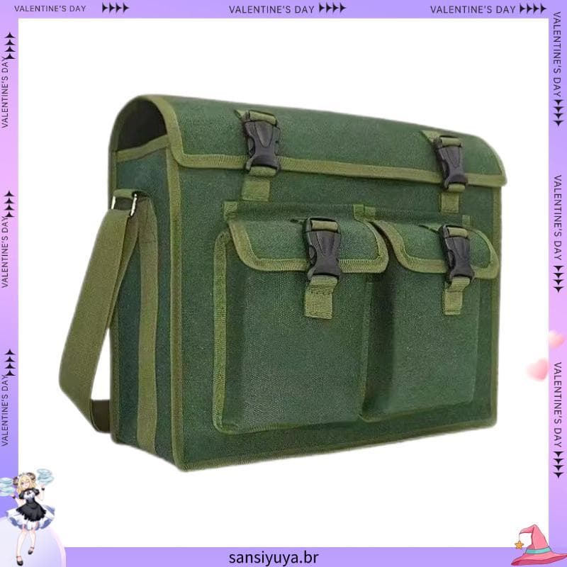 Bolsa de ferramentas de lona espessada, resistente ao desgaste, eletricista, grande capacidade, canteiro de obras, carpi