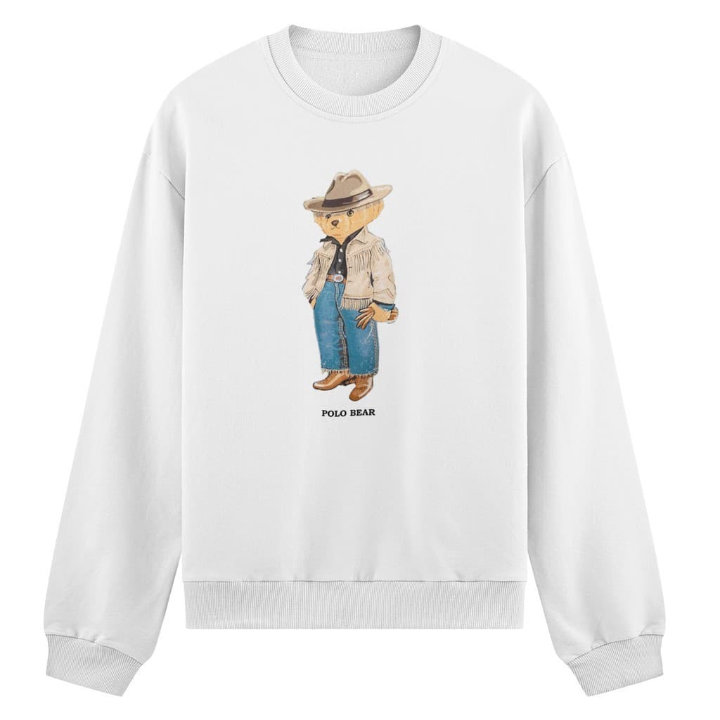Moletom Feminino Polo Urso Flanelado Algodão Premium Inverno Casual Blogueira Tendência