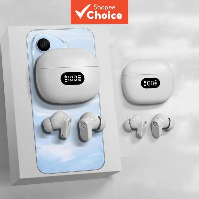 Fones de ouvido Bluetooth compatíveis, TWS sem fio, fones de ouvido 5.3 à prova d’água com microfone e earbuds para