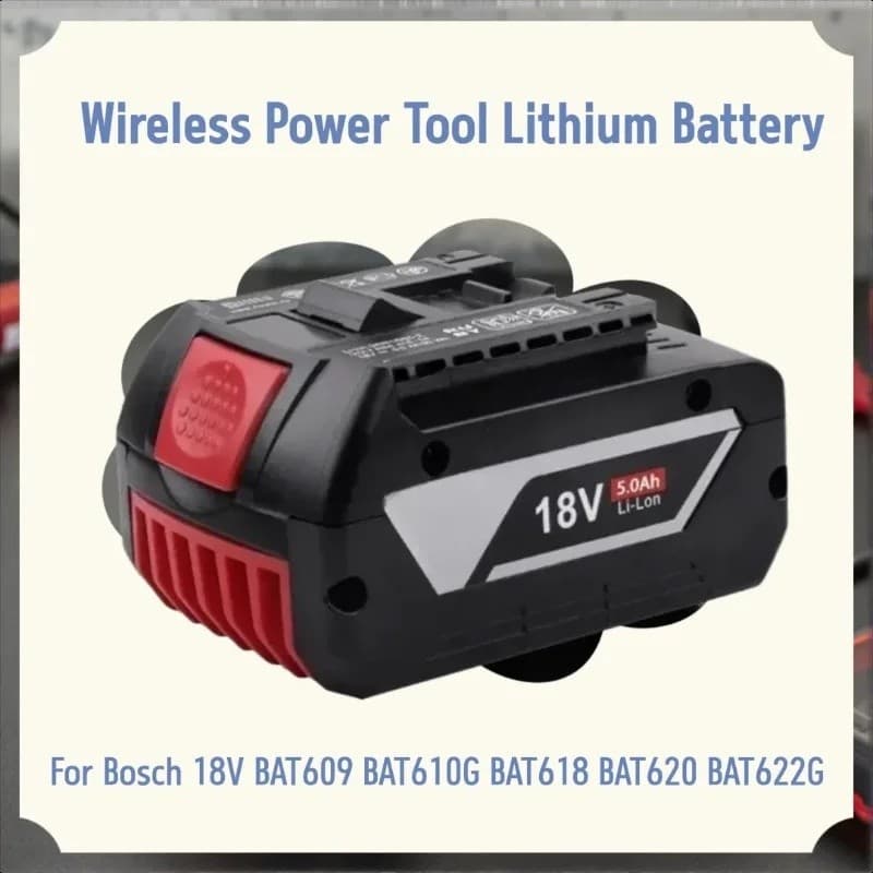 Para Bosch 18V BAT609 BAT610G BAT618 BAT620 BAT622G Ferramenta Elétrica Sem Fio Bateria De Lítio