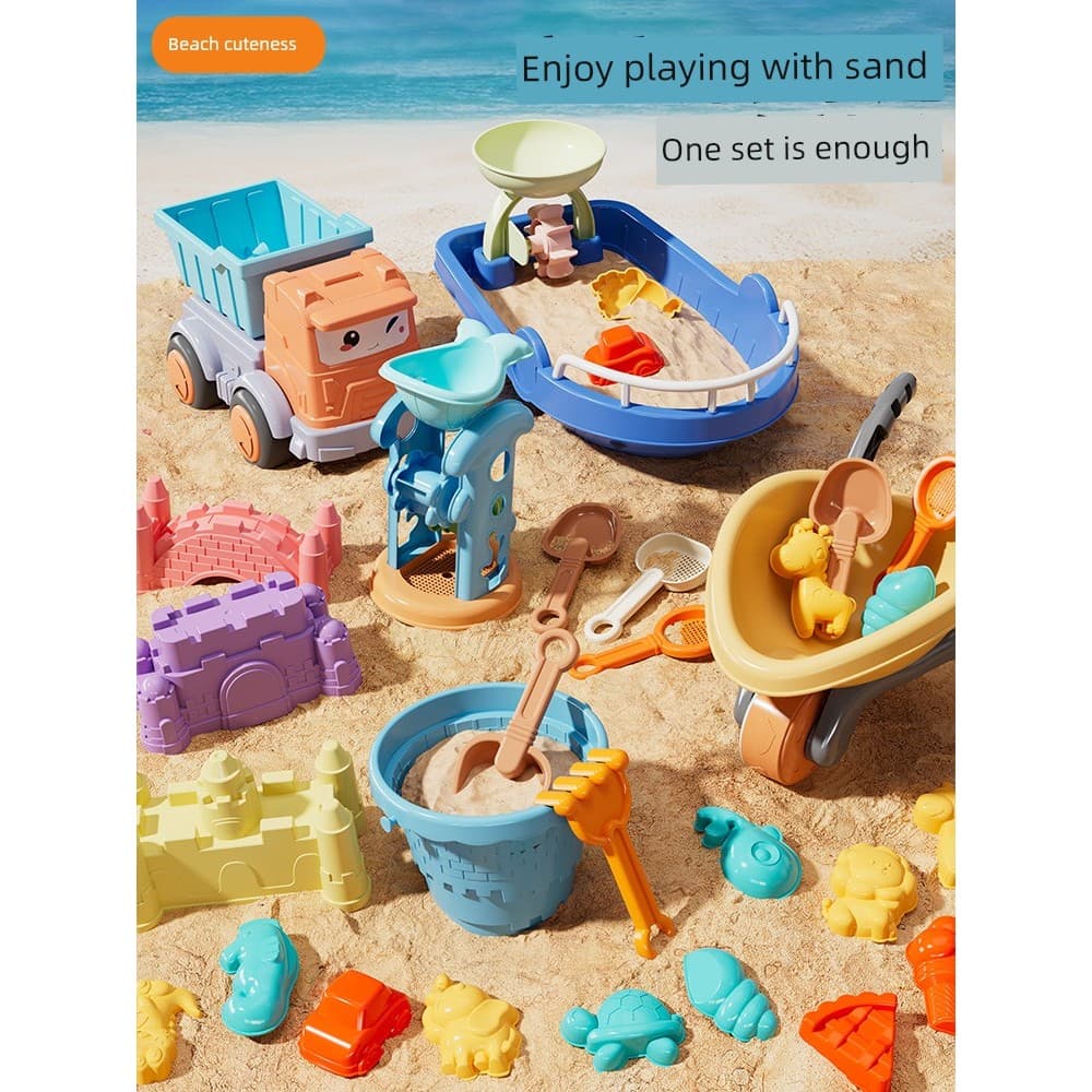 🔥 Presente para Criança 🔥 Brinquedos de Areia Brinquedos de Praia Moldes para Areia Pá De Areia Para Escavação De Água