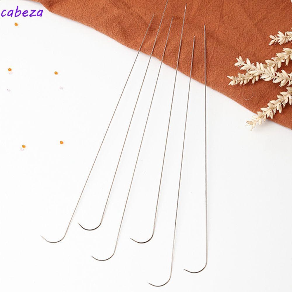 CABEZA DIY Acessórios Qualidade 19cm Tricô Antiferrugem Para Fazer Jóias Agulhas De Contas Finas
