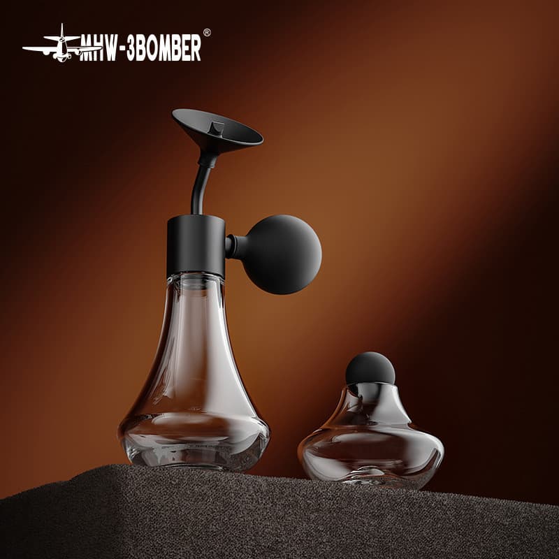 MHW-3BOMBER Bomber Café Cheiro Garrafa de Vidro Amostra Display Garrafa Grãos de Café Chá Óleo Essencial Perfume