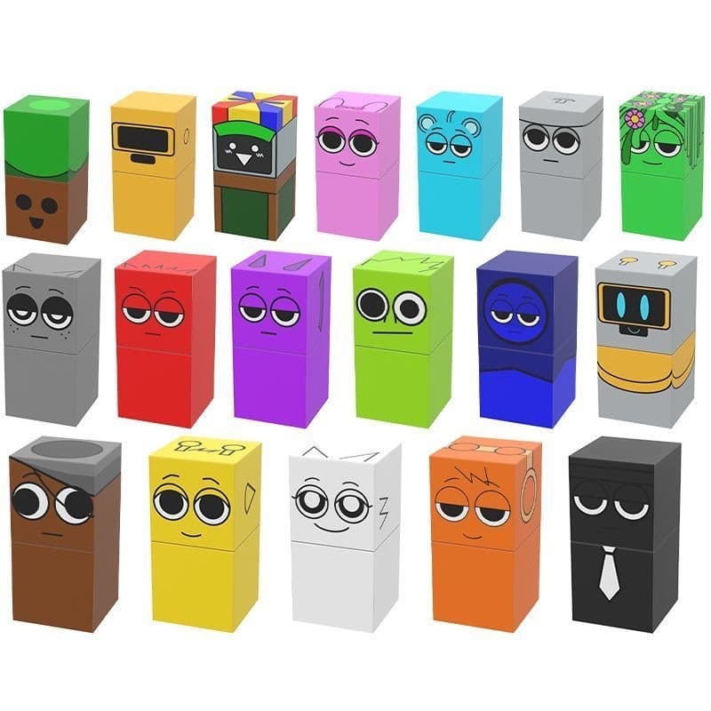 Sprunki Incredi Box Blocos de Construção Magnéticos Brinquedo Educativo 3841