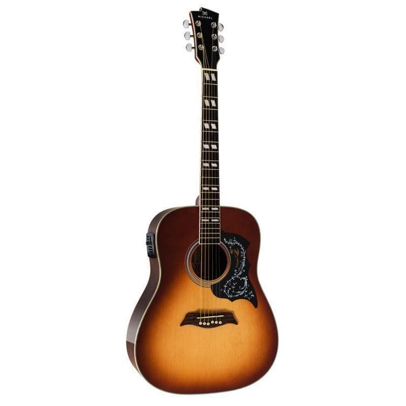 Violão Elétrico Michael Galaxy Folk VM925DT VS VINT SUNBURST